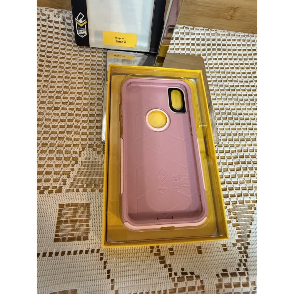 OtterBox Commuter Series Pink Shockproof Dual Layer iPhone X Protective Cover - Picture 3 of 5